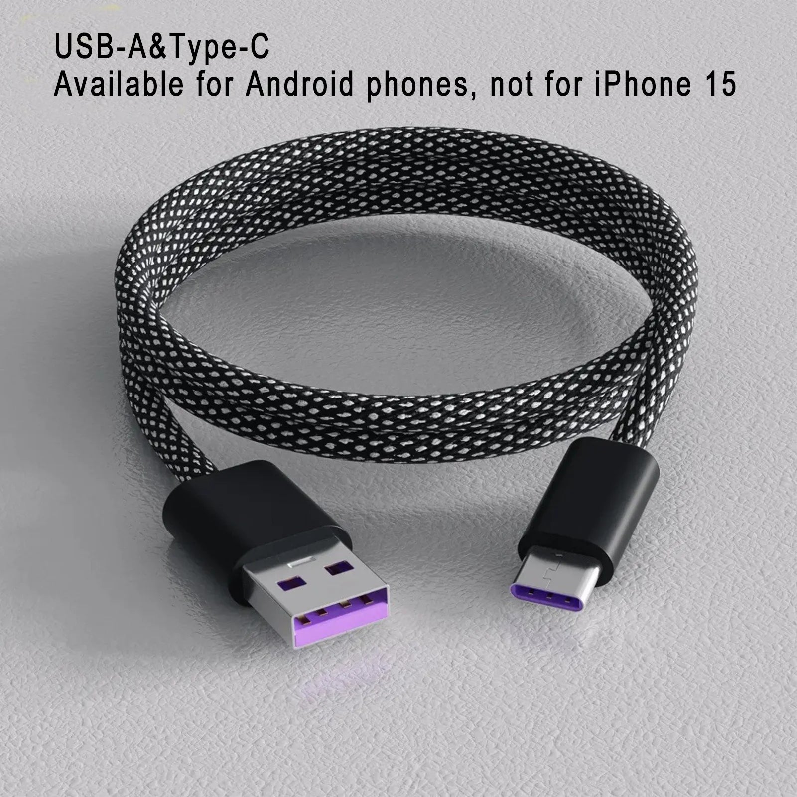 USB C Charger Cable, 100W Magnetic Type C Charging Cable, USB C to USB C Cable, 1M Type C Fast Charging Cord Nylon Braided