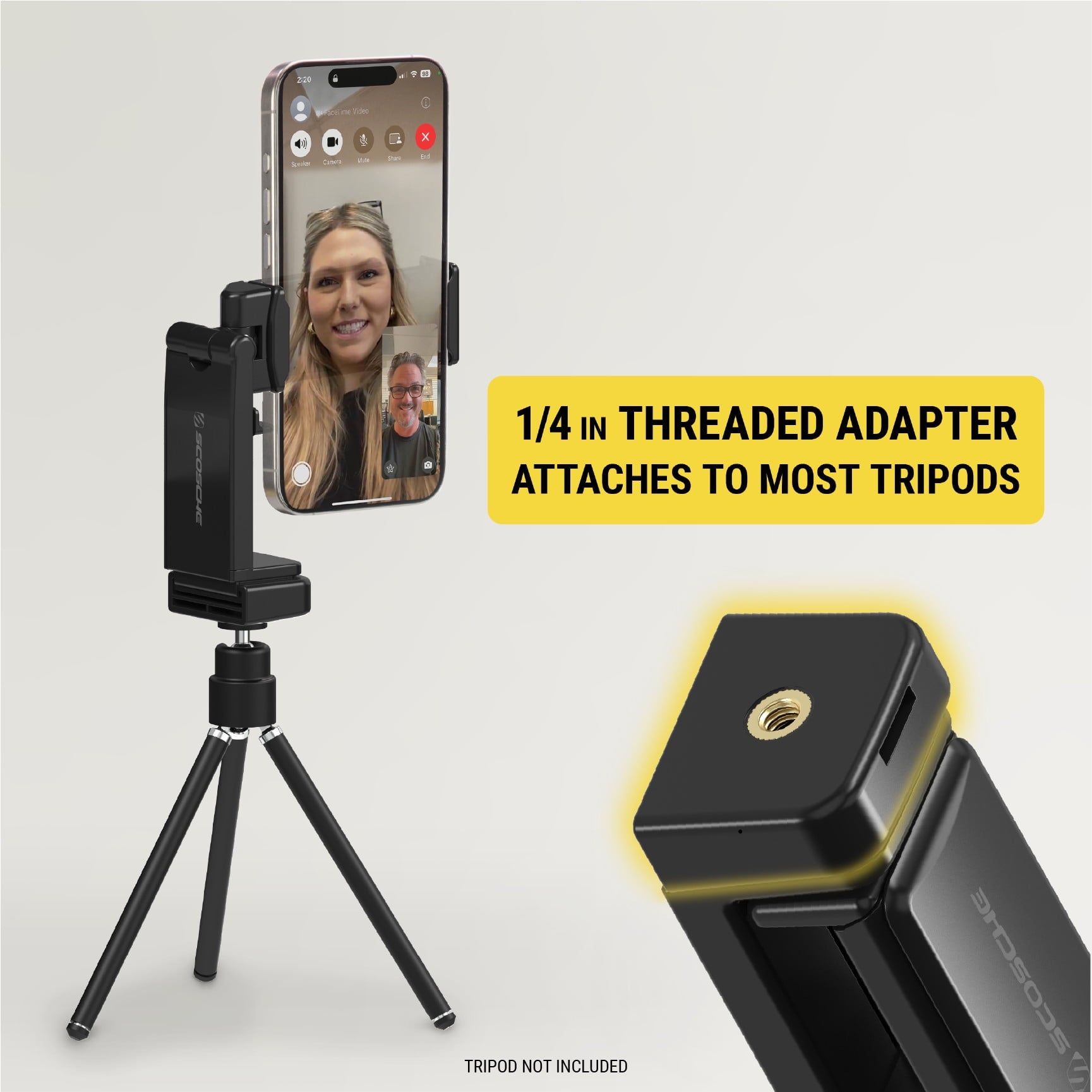 SUHTRVL-SP1 Universal 360° Adjustable Lightweight, Compact Travel Phone Mount or Stand Black